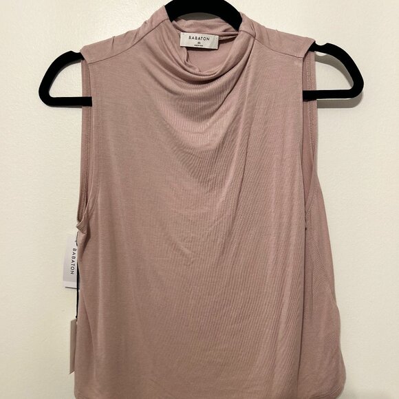 Babaton (Aritzia) Vince T-Shirt - Drape Neck Tank in Quarry (XS, NWT) - Picture 1 of 2